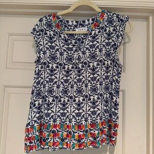 THML colorful embroidered women’s top